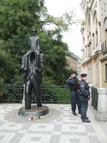 Franz Kafka Statue photo 3
