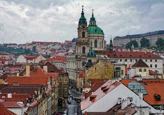 Street scene in Praha-Nebušice