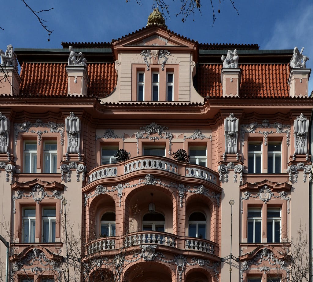 Hotels and streets in Praha 2, Praha